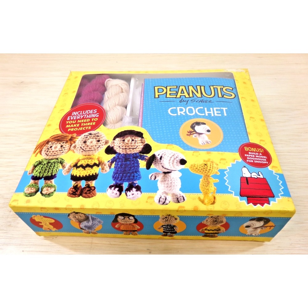 Thunder Bay Press Kristen Rask Peanuts Crochet 12 Patterns & Materials NEW